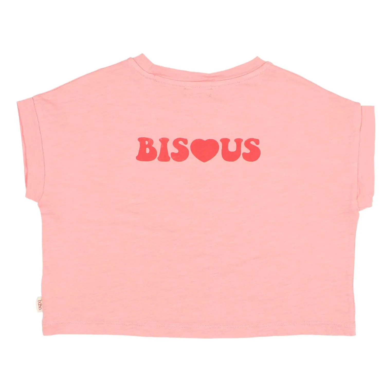Búho Soft Pink Bisous Organic Cotton T-Shirt
