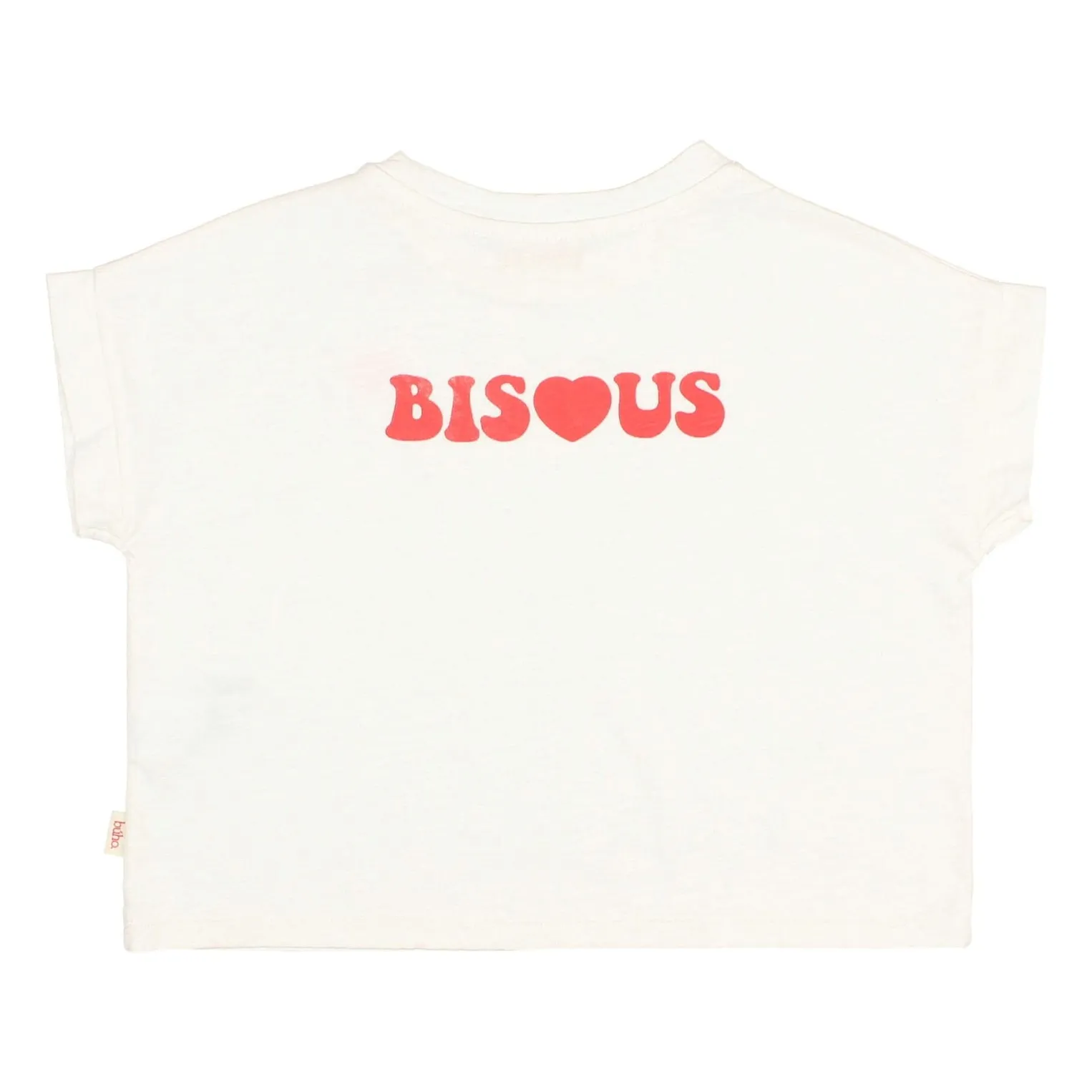 Búho White Bisous Organic Cotton T-Shirt