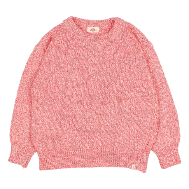 Pull Chiné Coton Bio | Rose