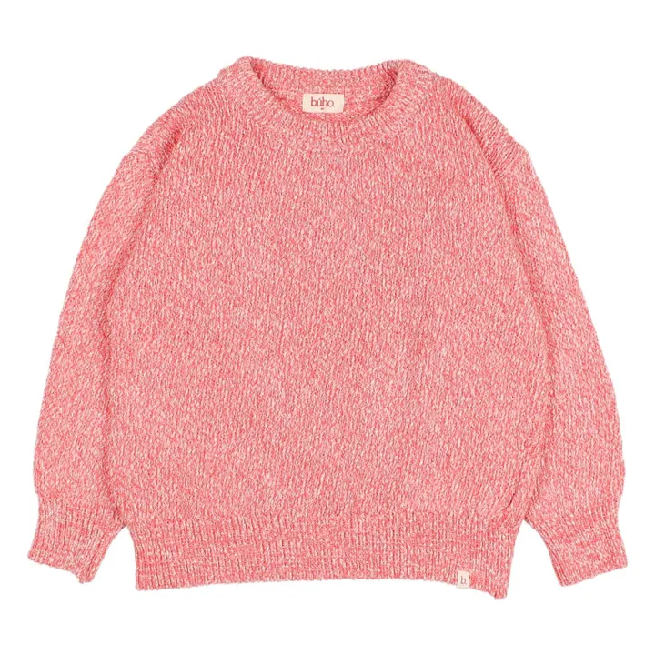 Chiné Organic Cotton Sweater | Pink- Product image n°0
