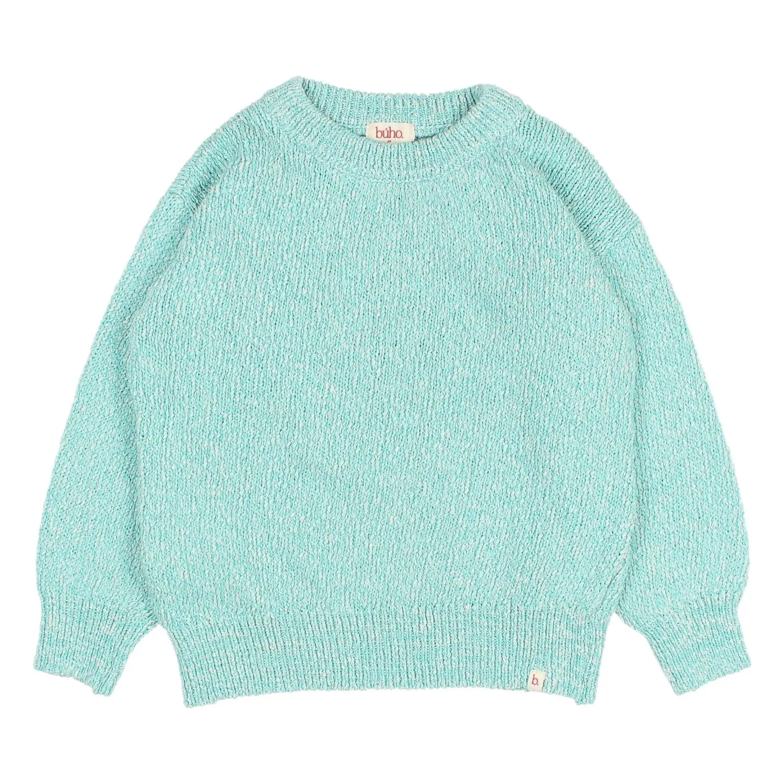 Búho Aqua Chiné Organic Cotton Sweater