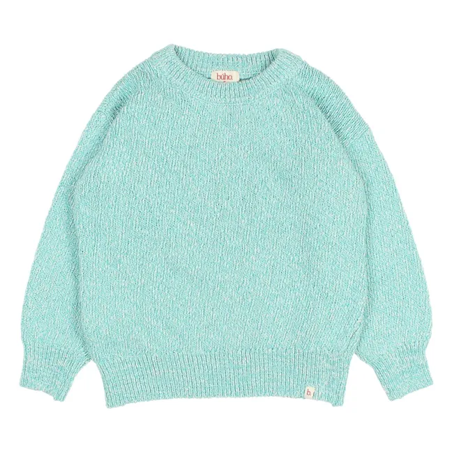 Jersey de algodón ecológico Chiné | Agua