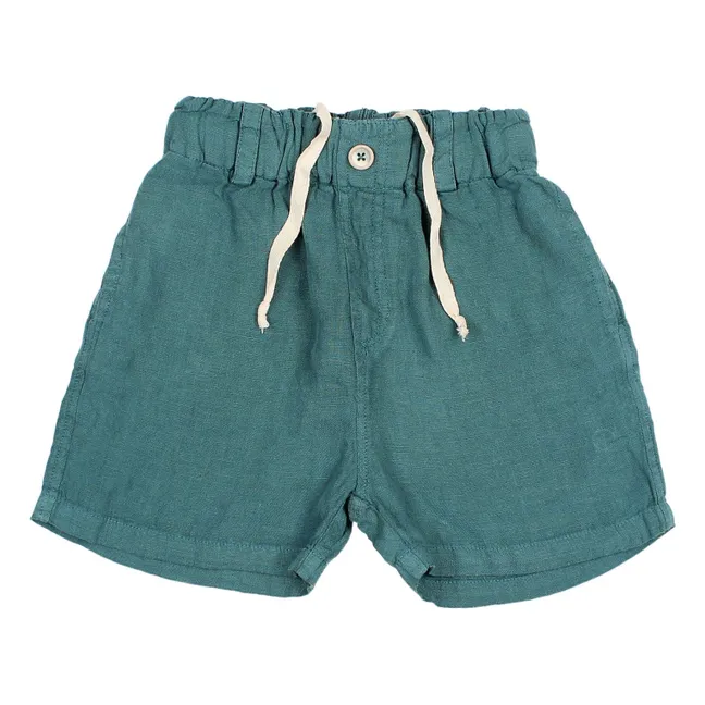 Bermudas Lino | Azul Pato