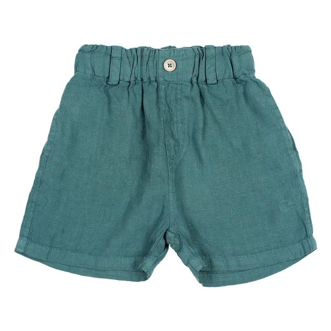 Bermudas Lino | Azul Pato