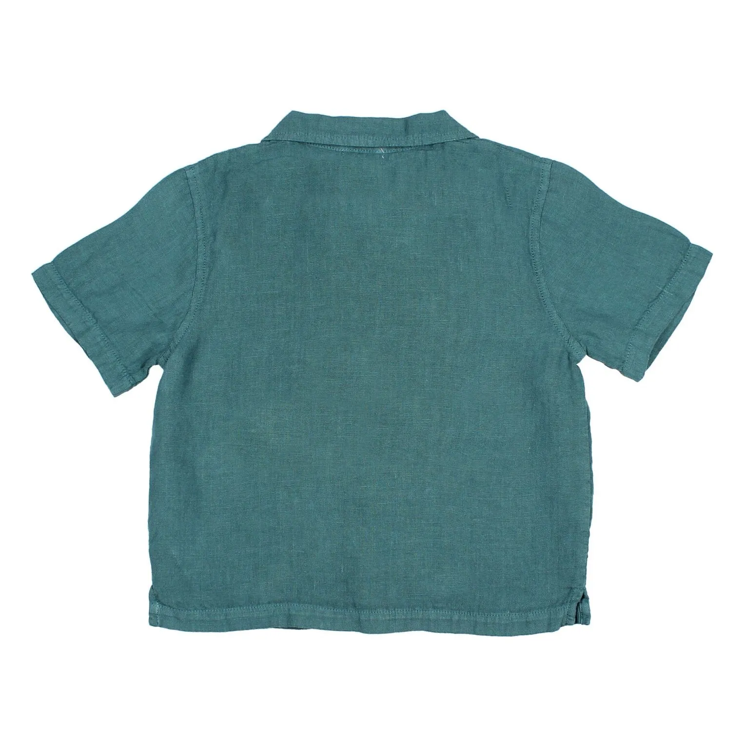 Chemise Lin | Bleu canard- Image produit n°1