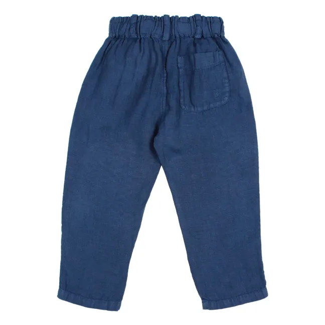 Pantalon Lin | Bleu marine