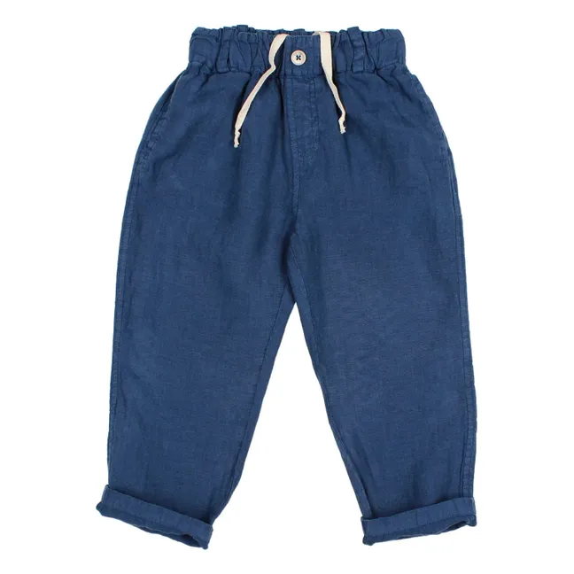Pantalones de lino | Azul Marino