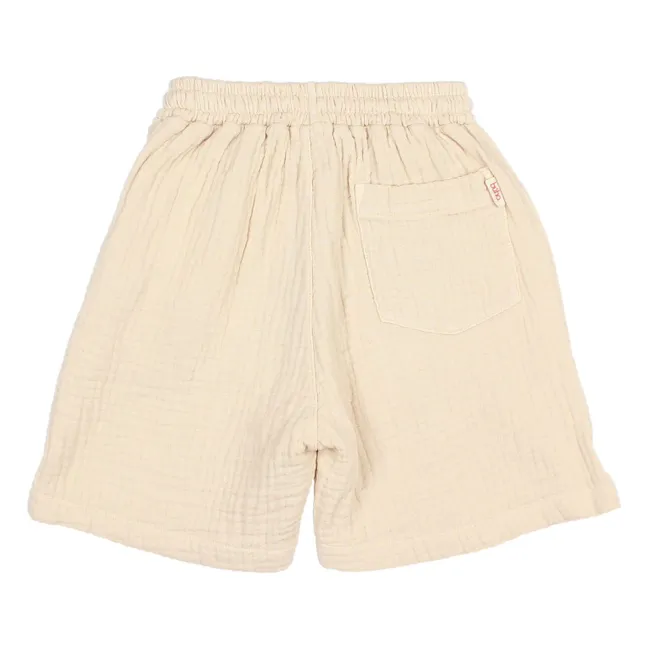 Cotton Gauze Bermuda Shorts | Sand