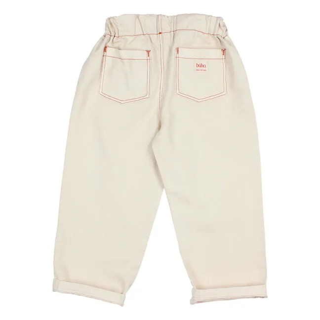 Pantalón vaquero Lyocell | Blanco Roto