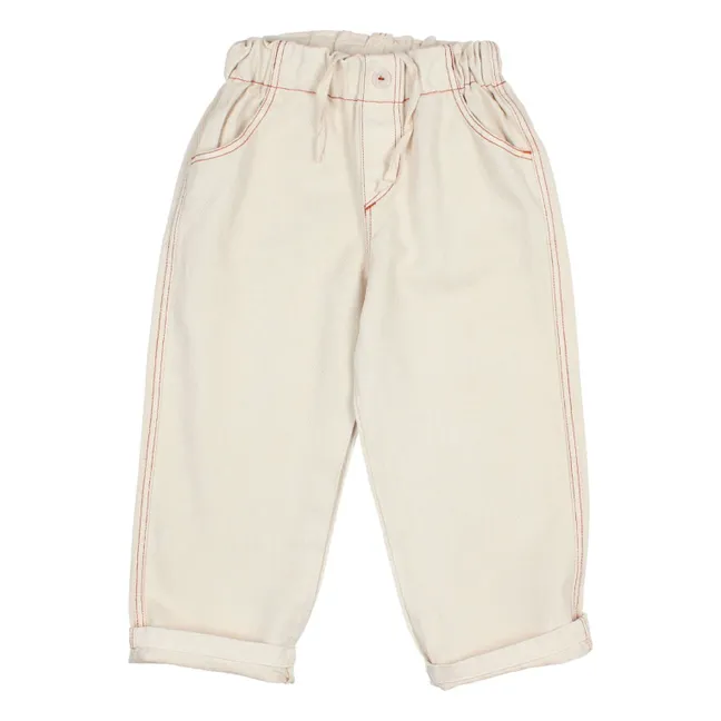 Pantalón vaquero Lyocell | Blanco Roto
