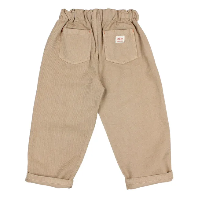 Pantalon Denim Tencel | Beige
