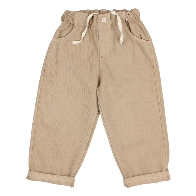 Pantalon Denim Tencel | Beige