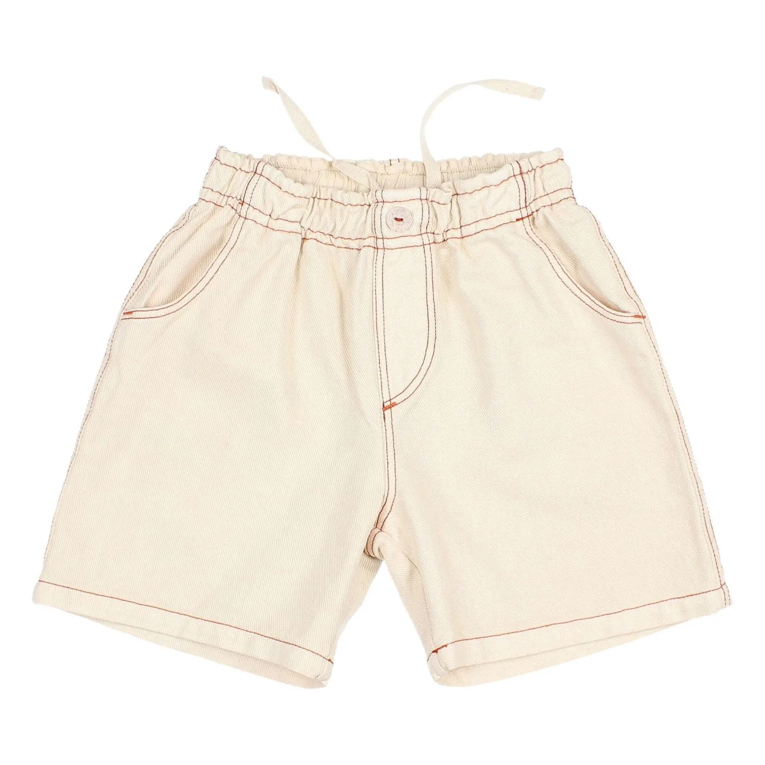 Bermuda Denim Lyocell | Blanc cassé- Image produit n°3