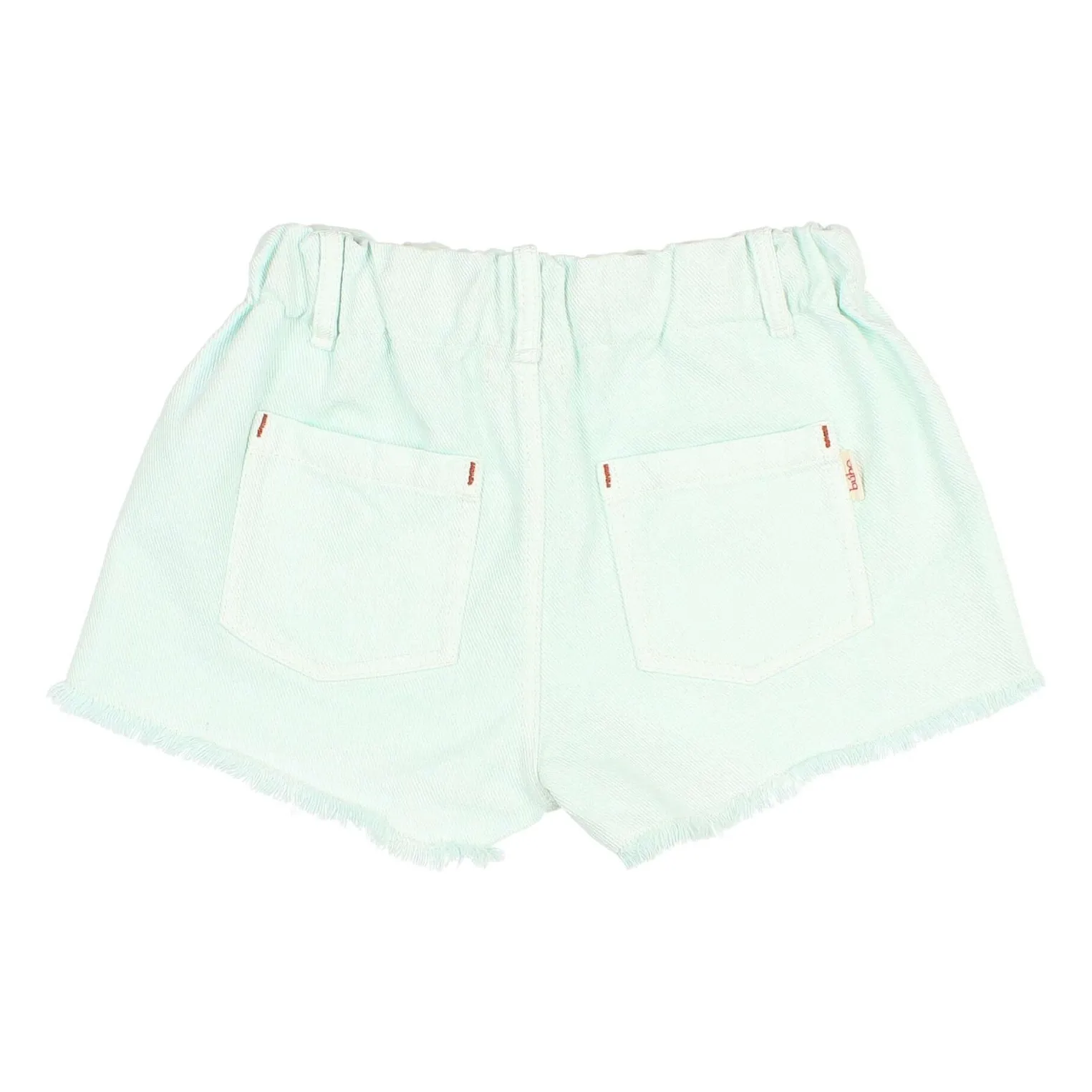 Short Denim Effiloché Lyocell | Aqua- Image produit n°3