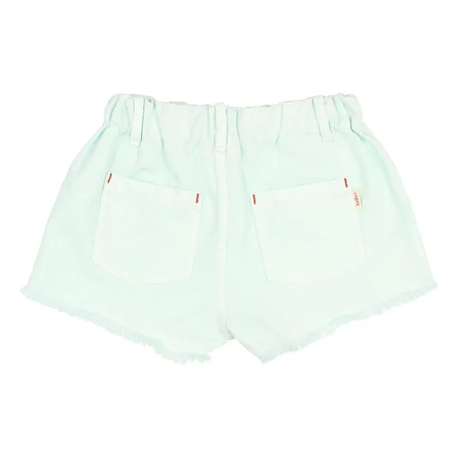 Short Denim Effiloché Lyocell | Aqua