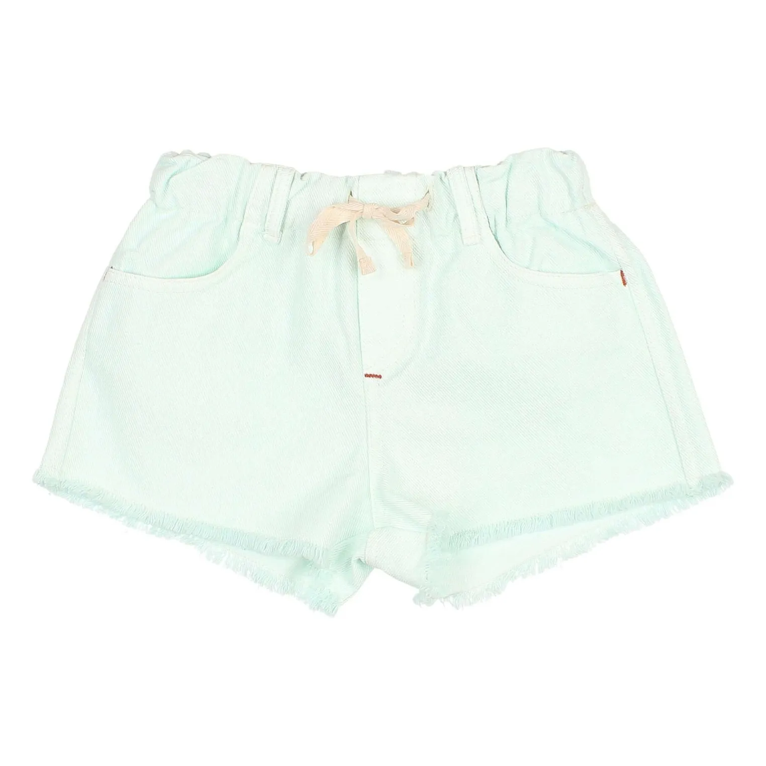 Búho Aqua Frayed Denim Lyocell Shorts