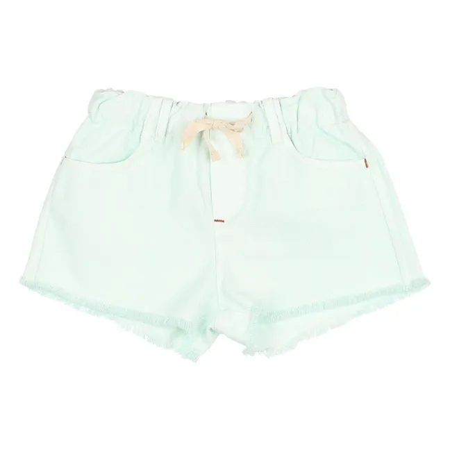 Short Denim Effiloché Lyocell | Aqua