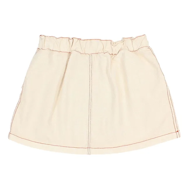 Falda vaquera Lyocell | Blanco Roto