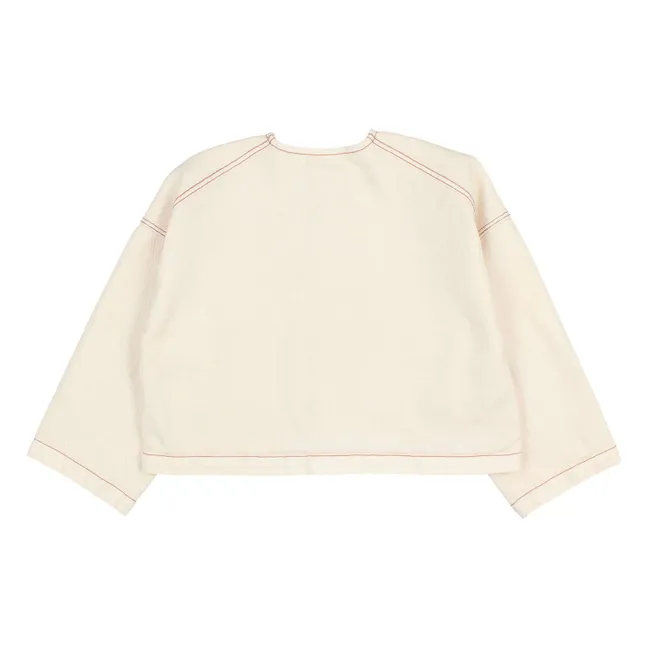 Veste Denim Lyocell | Blanc cassé