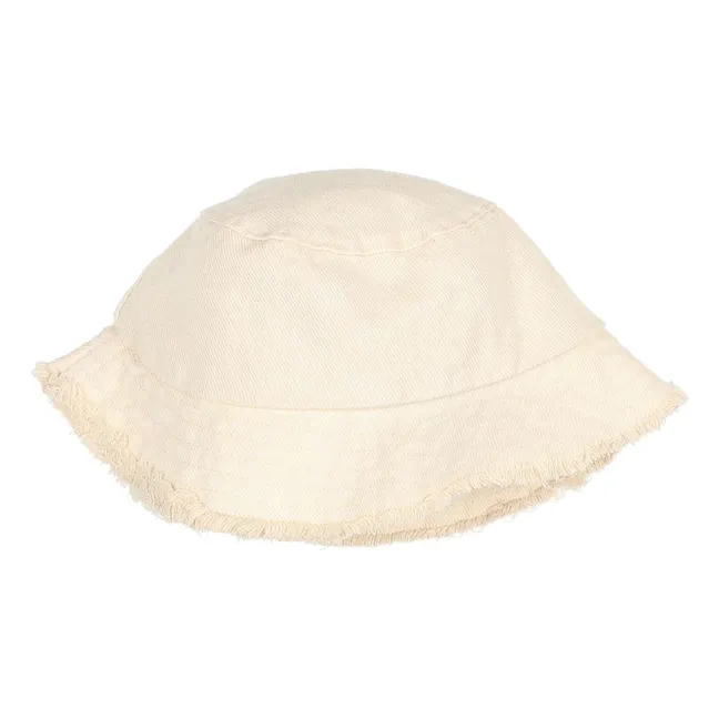 Bob Denim Effiloché Lyocell | Blanc cassé