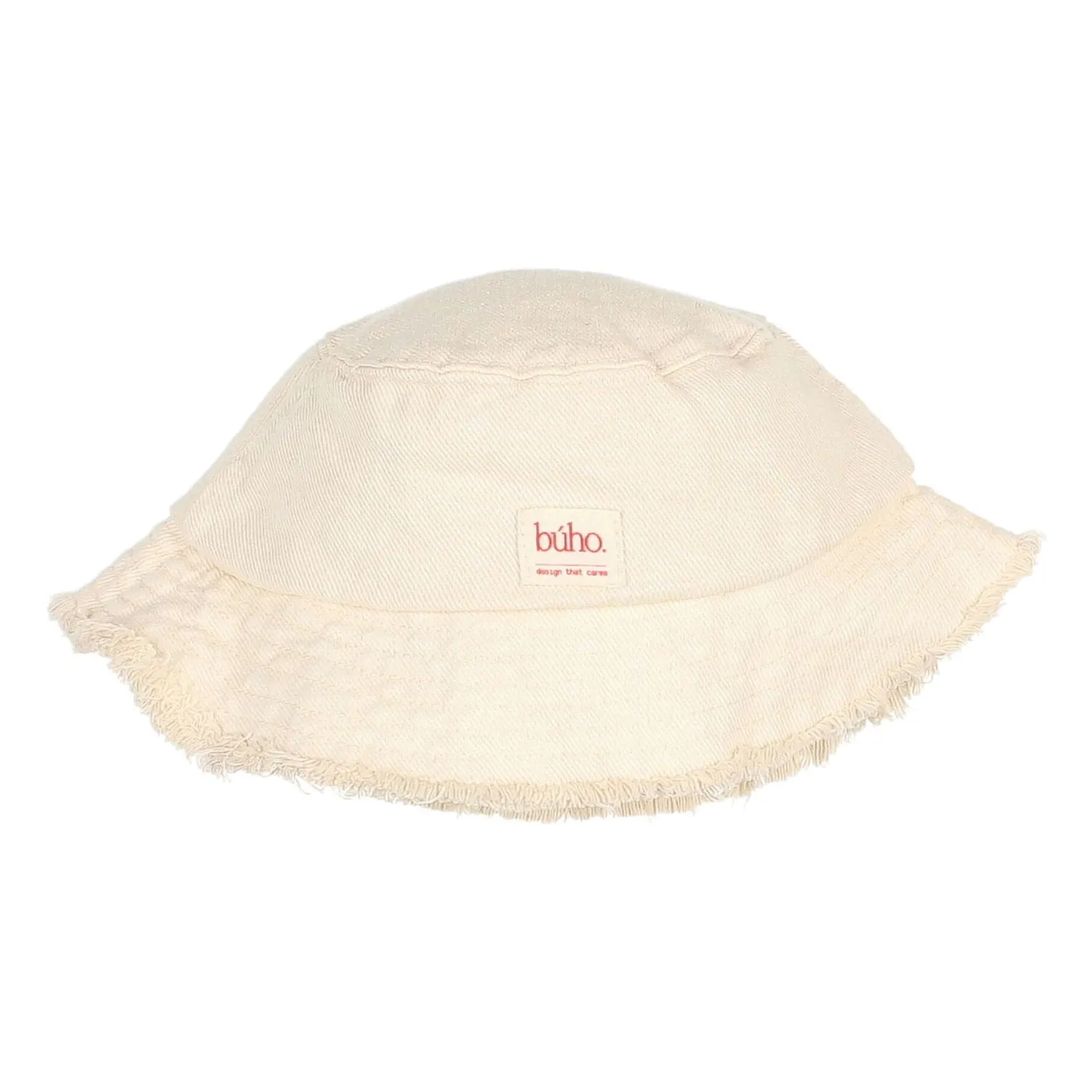 Búho Off White Bob Denim Effiloché Lyocell