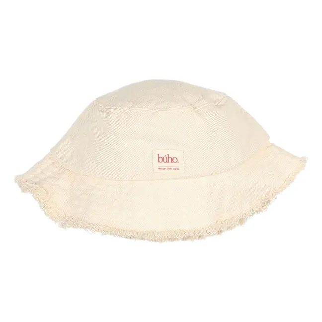 Bob Denim Effiloché Lyocell | Blanc cassé