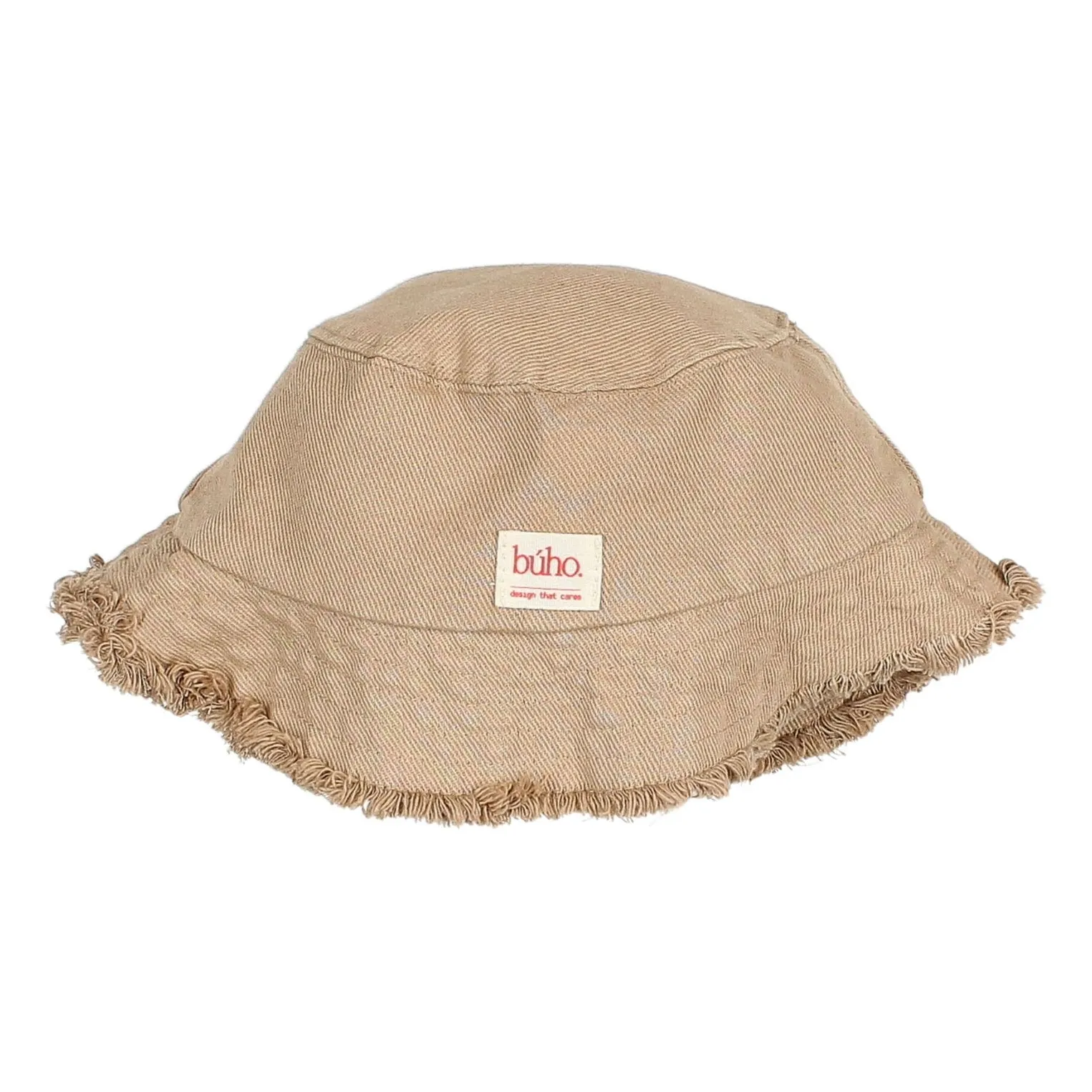Búho Beige Bob Denim Effiloché Lyocell