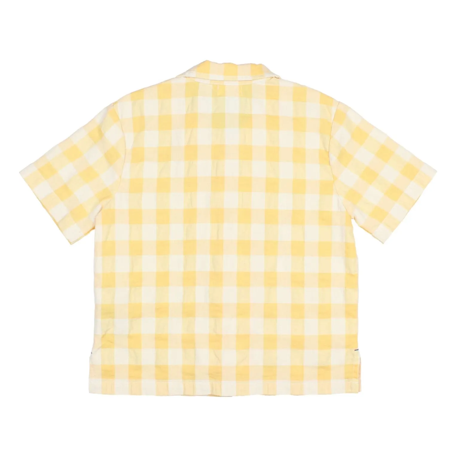 Chemise Vichy Seersucker Coton Bio | Jaune- Image produit n°2
