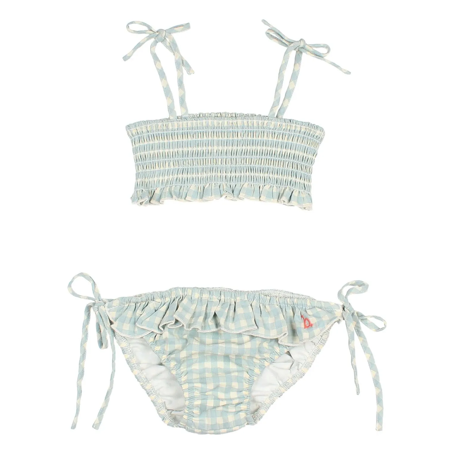 Búho - Maillot de Bain 2 pièces Fille - Aqua - Coton Bio