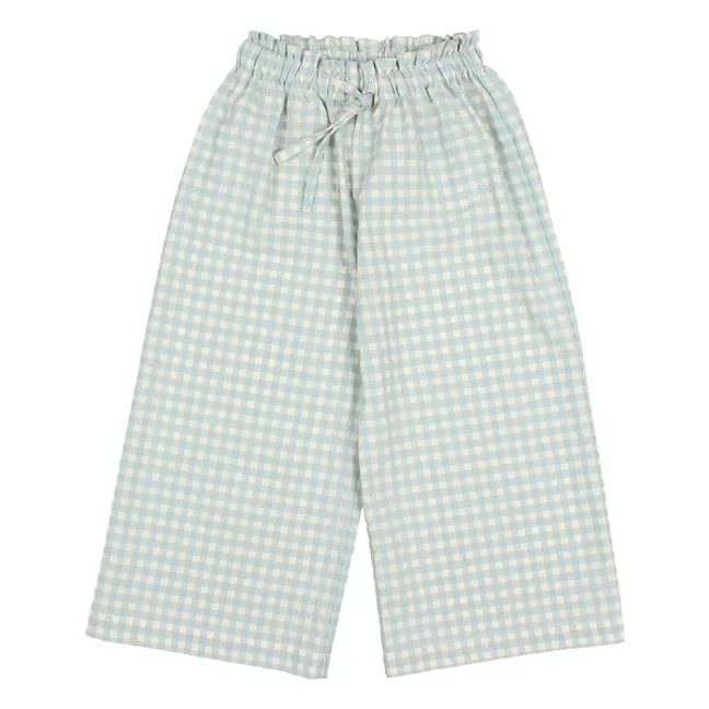 Pantalones Vichy Seersucker | Agua