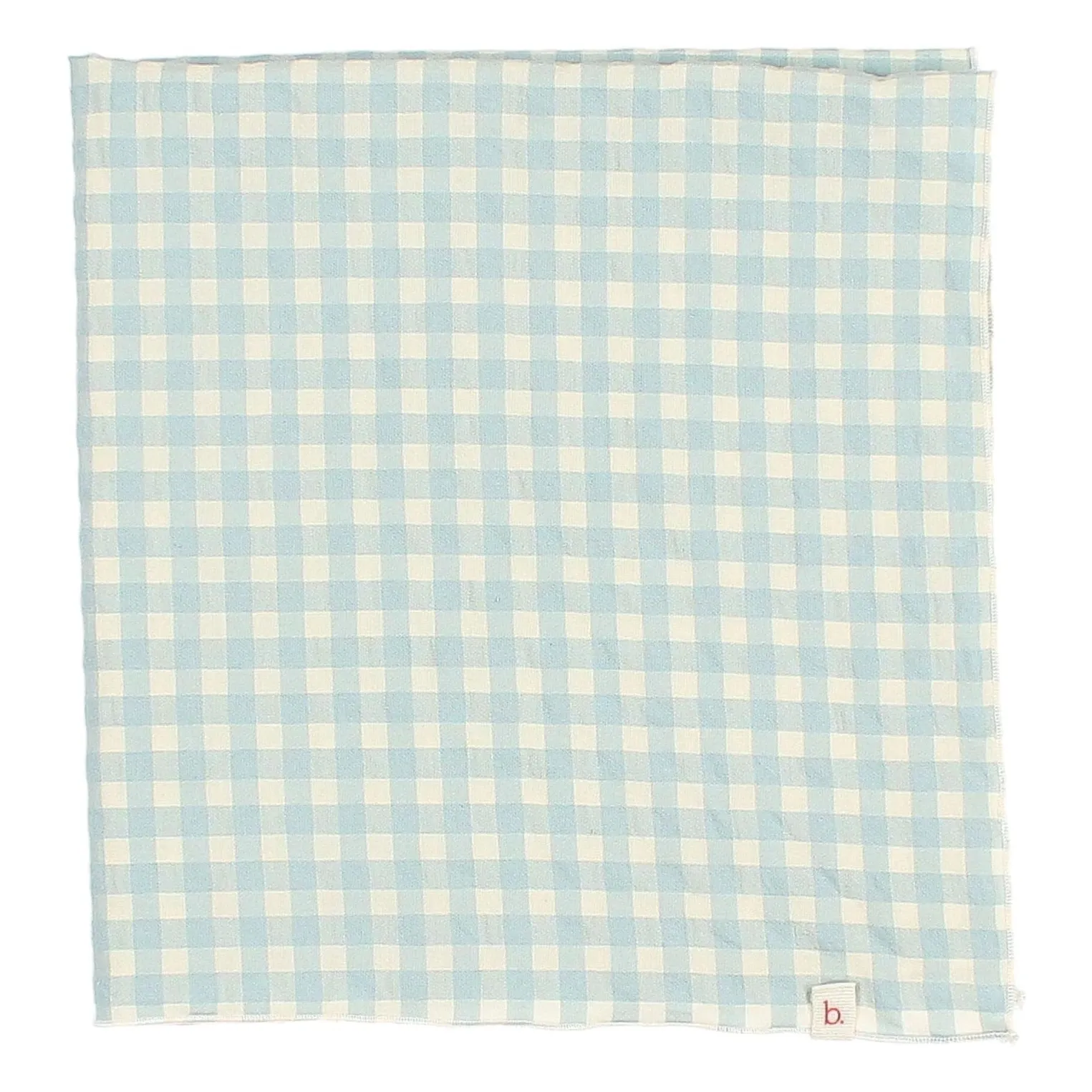 Búho Aqua Gingham Seersucker Bandana