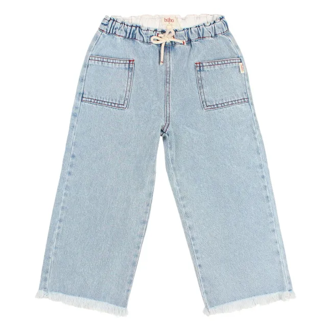 Jean Délavé Effiloché | Bleu Clair