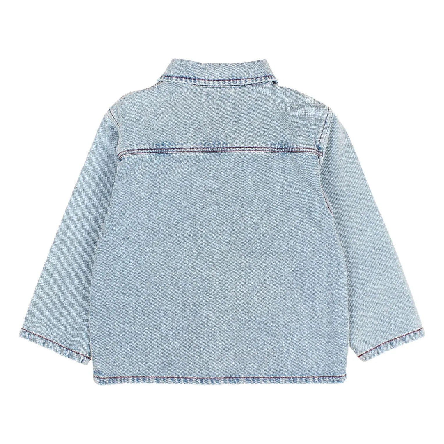 Surchemise Demin Délavée | Bleu Clair- Image produit n°3