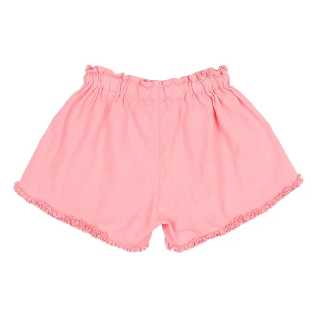 Short Volants Coton Bio | Rose