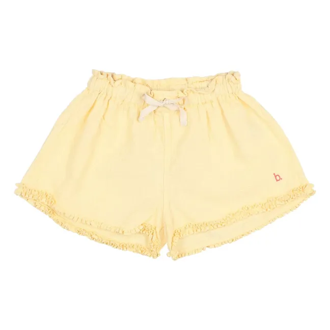 Short Volants Coton Bio | Jaune