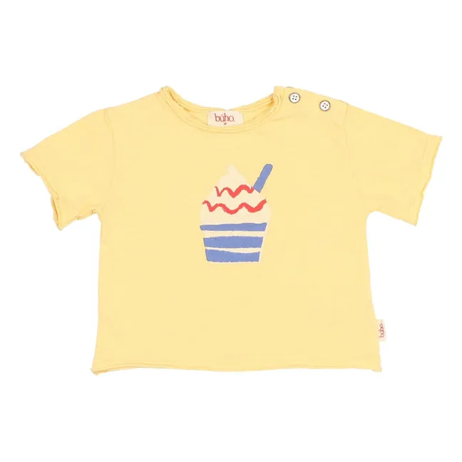 T-shirt Glace Coton Bio | Jaune