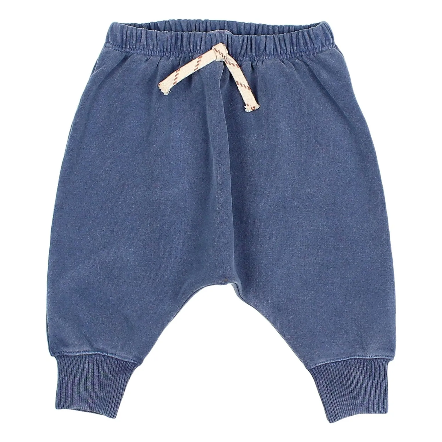 Búho - Pantalon Bébé - Coton Bio - Bleu Marine - 6 mois
