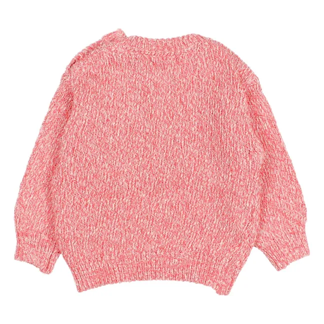 Chiné Coton Bio Baby Sweater | Pink