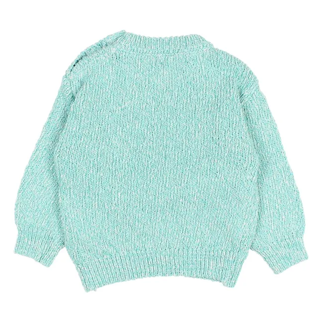 Pull Chiné Coton Bio Bébé | Aqua
