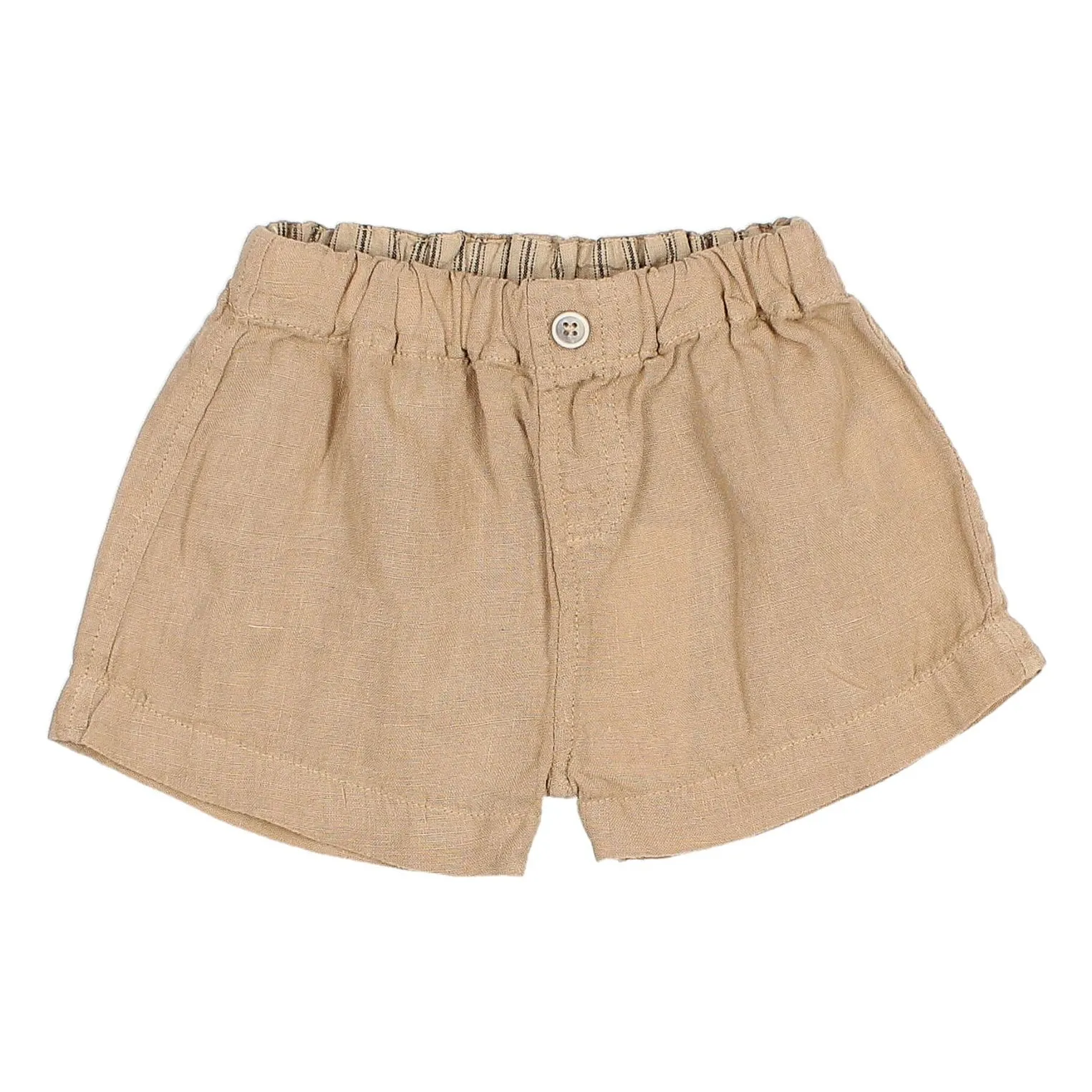 Búho Beige Linen Shorts