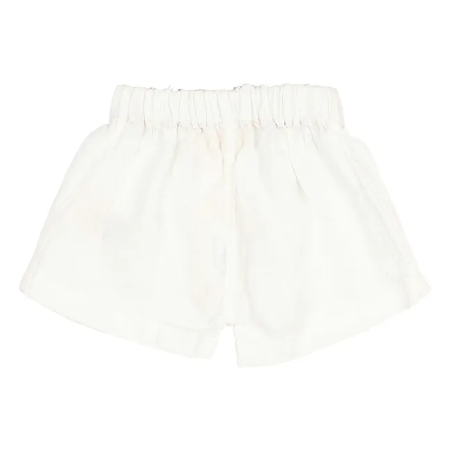 Pantalones cortos de lino | Blanco