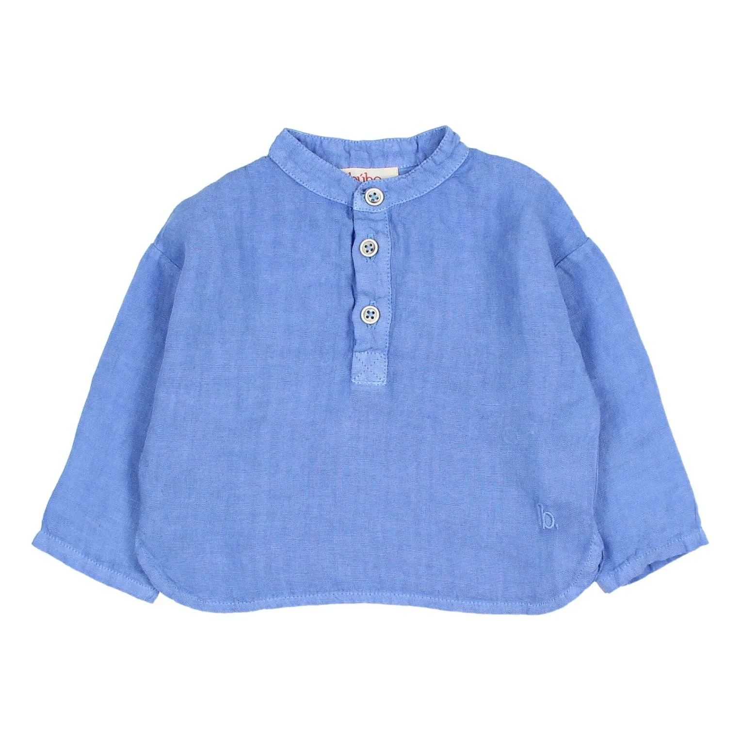 Búho Light Blue Kurta Linen Baby