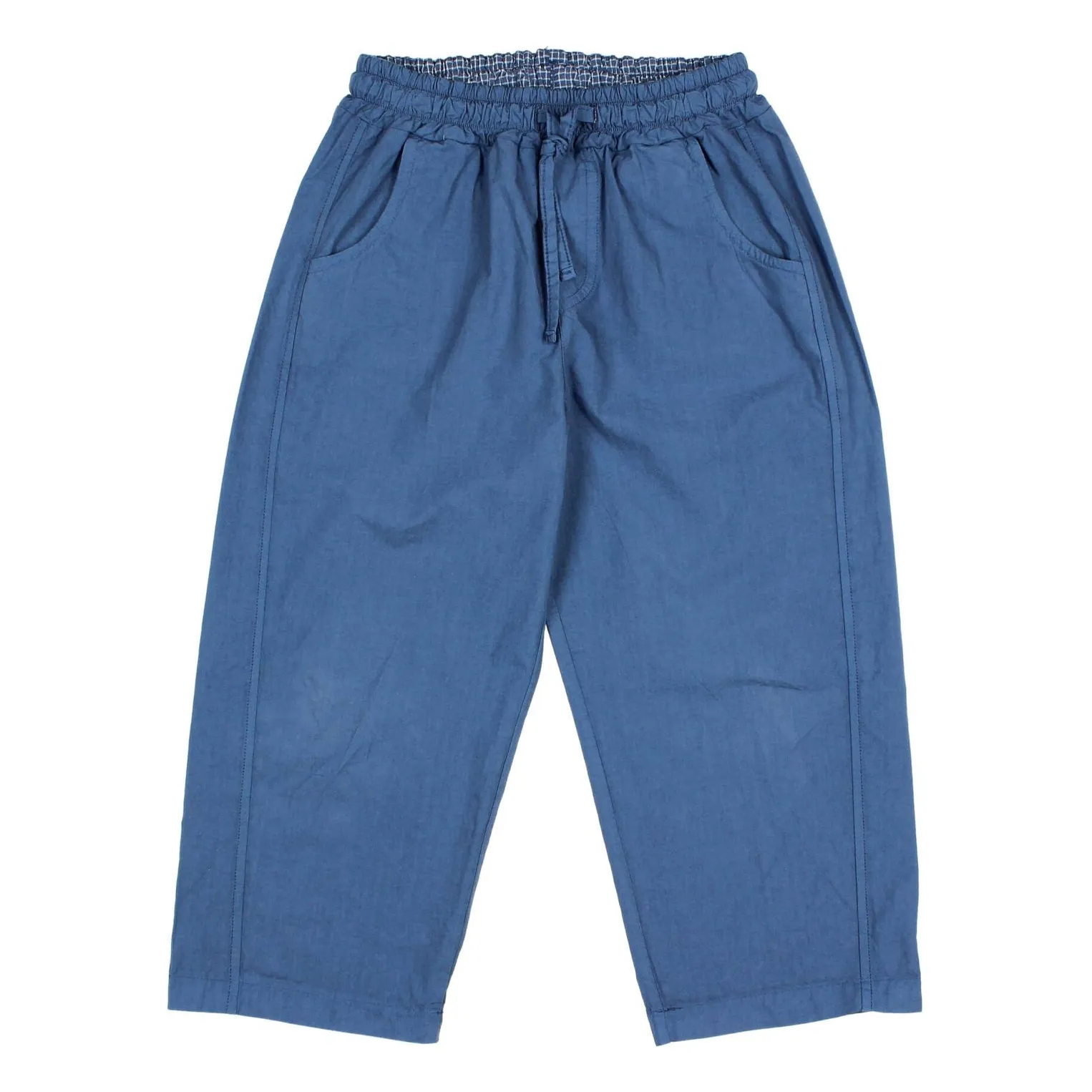 Búho Navy Blue Organic Cotton Poplin Trousers