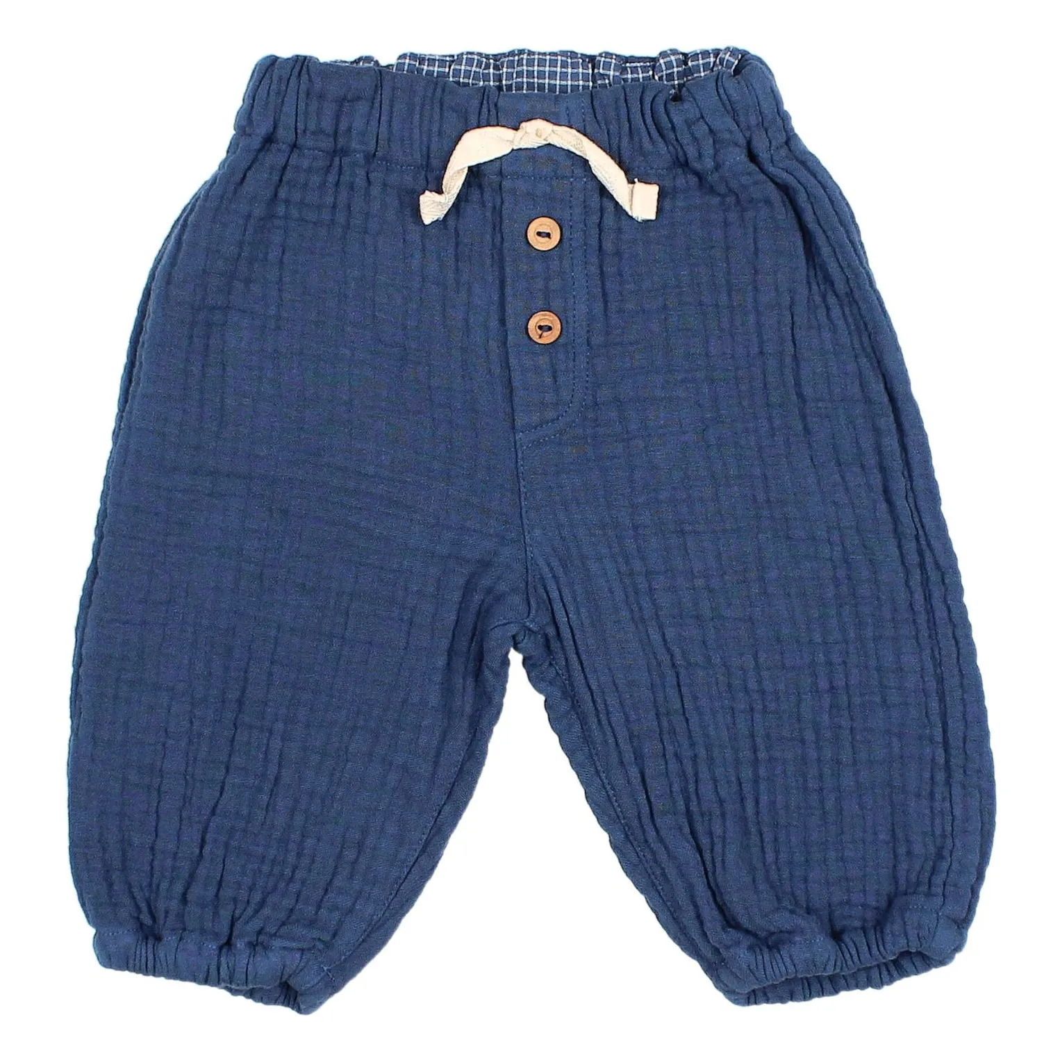 Búho - Pantalon Bébé - Coton - Bleu Marine - 6 mois