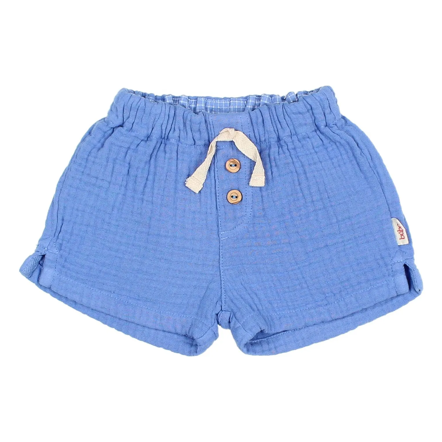 Búho - Short bébé en coton - Bleu Indigo - 6 mois