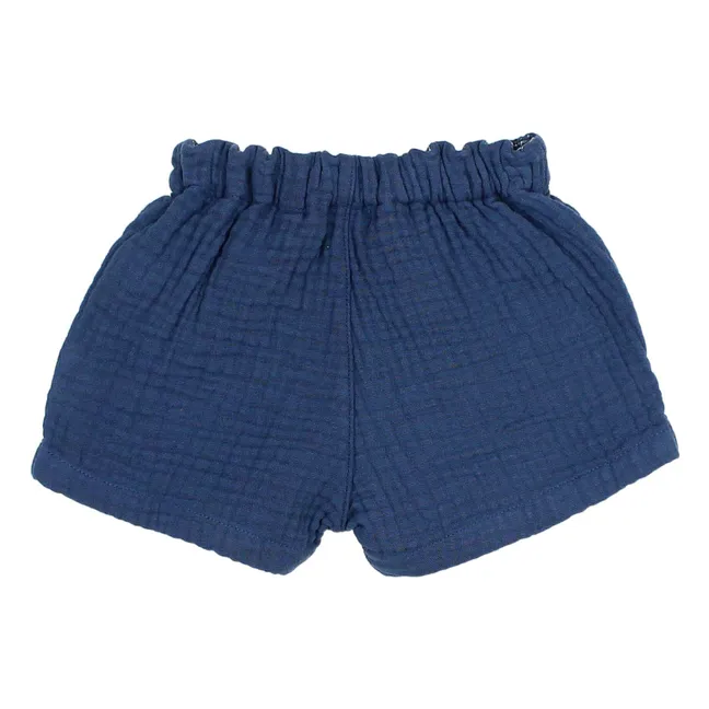 Short Gaze de Coton | Bleu marine