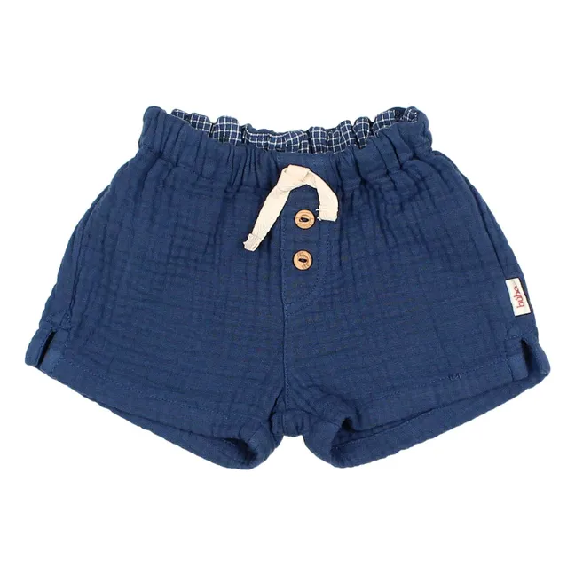 Short Gaze de Coton | Bleu marine