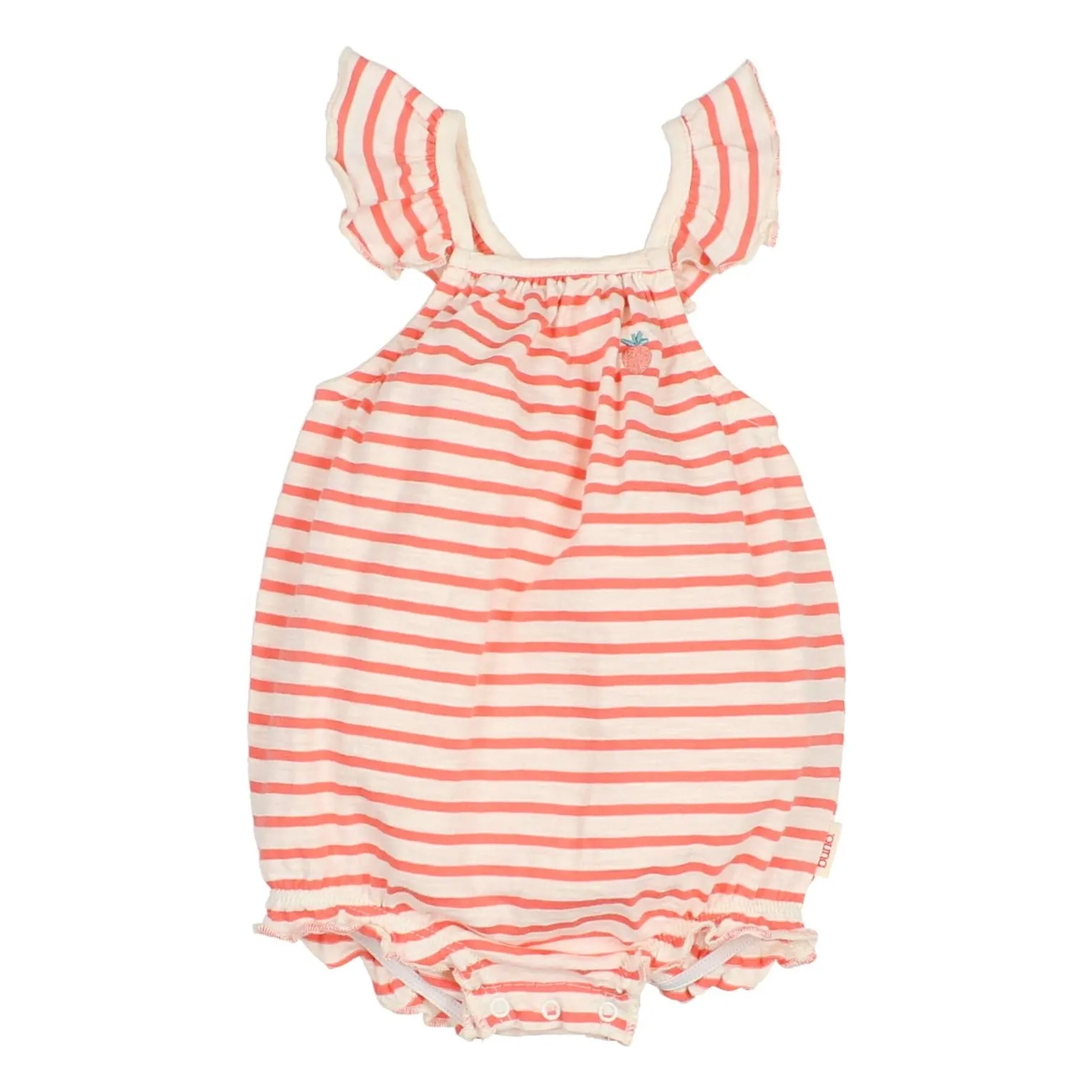 Búho - Barboteuse Bébé Fille - Coton Bio - Rouge - 6 mois