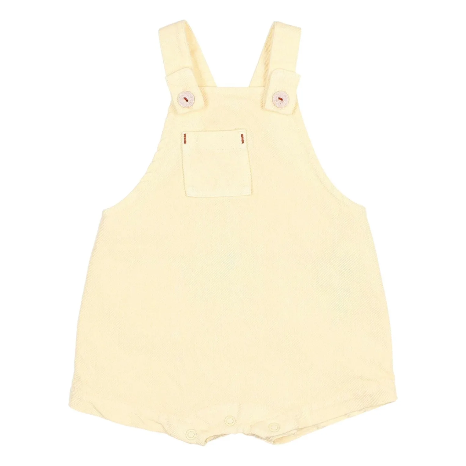 Búho - Salopette courte en jean - Taille 6 mois - Jaune