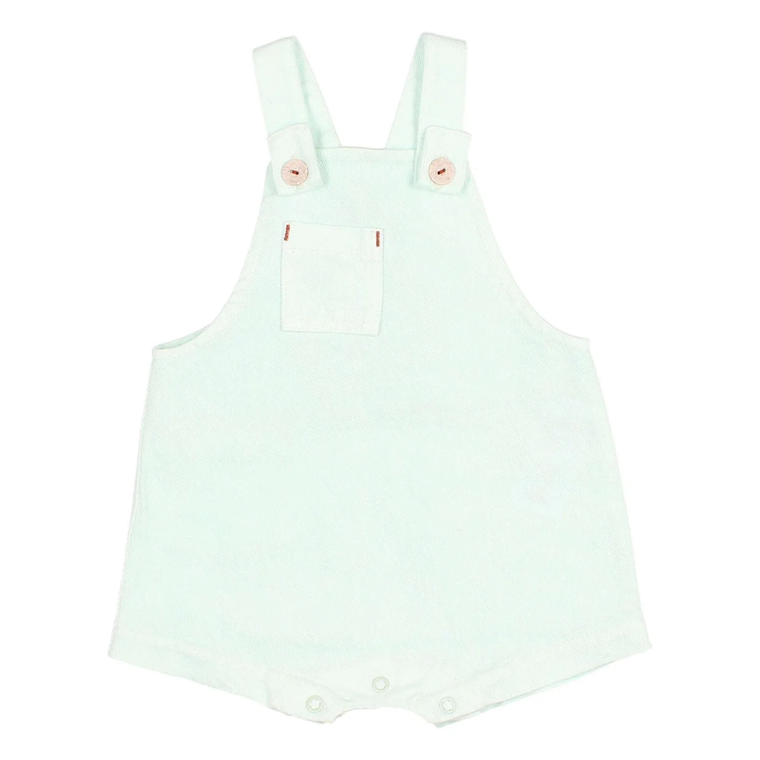 Búho - Combishort en denim pour bébé - Taille 6 mois - Aqua